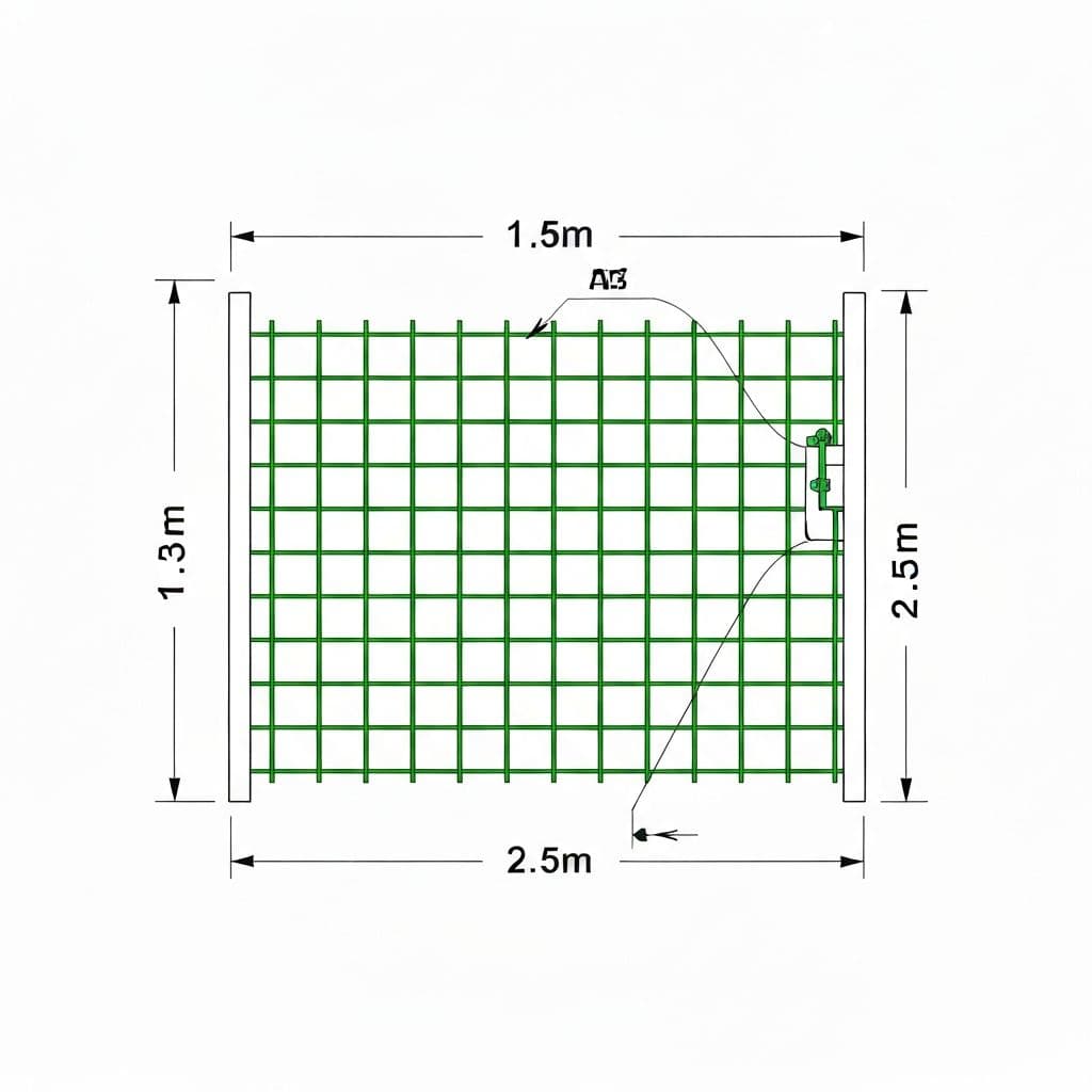 Panel Cerco 3D Galv. + Verde 1,53 x 2,50 m - Miniatura 4